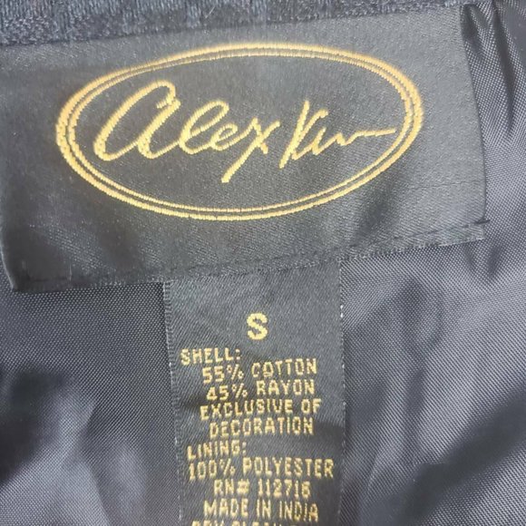 Alex Kim Floral Butterfly Blazer Jacket Small - Picture 8 of 8